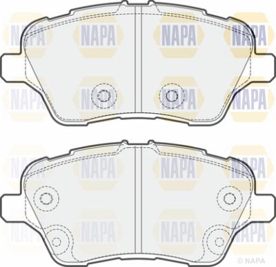 NAPA PBP7091 - Тормозные колодки, дисковые, комплект autospares.lv