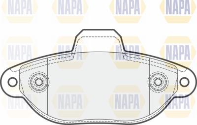 NAPA PBP7092 - Тормозные колодки, дисковые, комплект autospares.lv