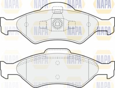 NAPA PBP7045 - Тормозные колодки, дисковые, комплект autospares.lv