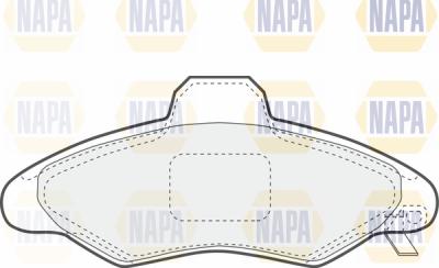 NAPA PBP7046 - Тормозные колодки, дисковые, комплект autospares.lv