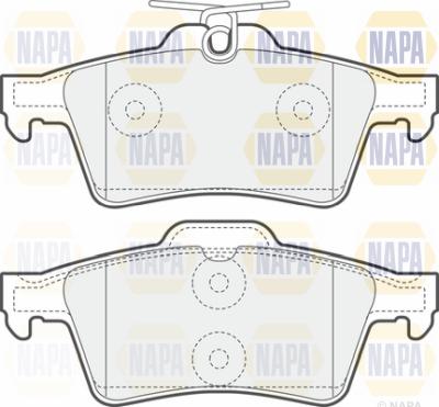 NAPA PBP7041 - Тормозные колодки, дисковые, комплект autospares.lv