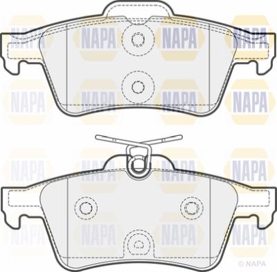 NAPA PBP7042 - Тормозные колодки, дисковые, комплект autospares.lv