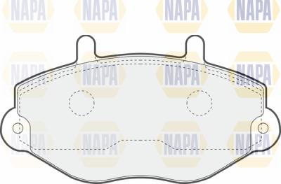 NAPA PBP7047 - Тормозные колодки, дисковые, комплект autospares.lv