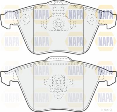 NAPA PBP7059 - Тормозные колодки, дисковые, комплект autospares.lv