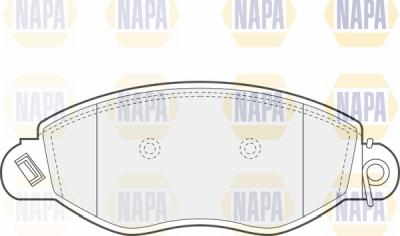 NAPA PBP7054 - Тормозные колодки, дисковые, комплект autospares.lv