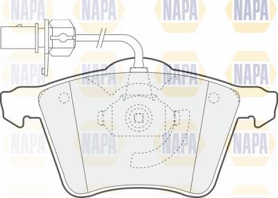 NAPA PBP7055 - Тормозные колодки, дисковые, комплект autospares.lv