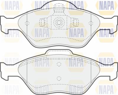 NAPA PBP7050 - Тормозные колодки, дисковые, комплект autospares.lv