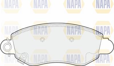 NAPA PBP7053 - Тормозные колодки, дисковые, комплект autospares.lv