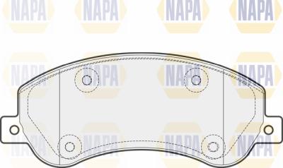 NAPA PBP7060 - Тормозные колодки, дисковые, комплект autospares.lv