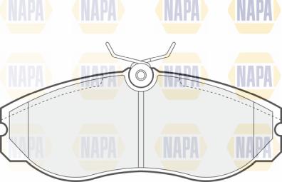 NAPA PBP7068 - Тормозные колодки, дисковые, комплект autospares.lv