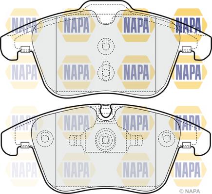 NAPA PBP7063 - Тормозные колодки, дисковые, комплект autospares.lv