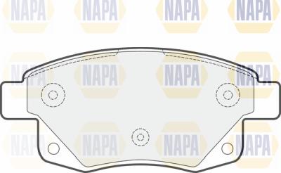 NAPA PBP7062 - Тормозные колодки, дисковые, комплект autospares.lv