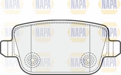 NAPA PBP7067 - Тормозные колодки, дисковые, комплект autospares.lv