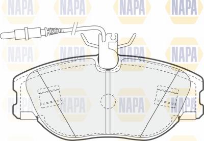 NAPA PBP7002 - Тормозные колодки, дисковые, комплект autospares.lv