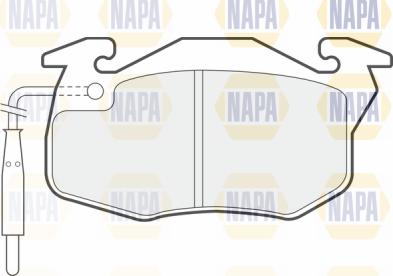 NAPA PBP7014 - Тормозные колодки, дисковые, комплект autospares.lv