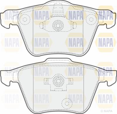 NAPA PBP7010 - Тормозные колодки, дисковые, комплект autospares.lv