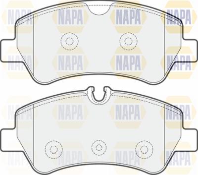 NAPA PBP7089 - Тормозные колодки, дисковые, комплект autospares.lv