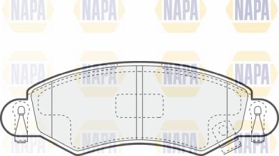 NAPA PBP7084 - Тормозные колодки, дисковые, комплект autospares.lv