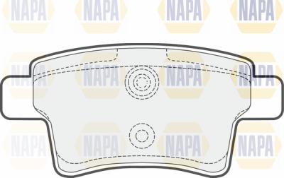 NAPA PBP7036 - Тормозные колодки, дисковые, комплект autospares.lv