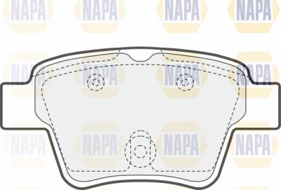 NAPA PBP7030 - Тормозные колодки, дисковые, комплект autospares.lv