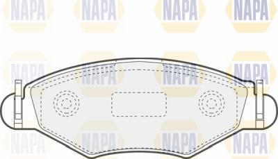 NAPA PBP7029 - Тормозные колодки, дисковые, комплект autospares.lv