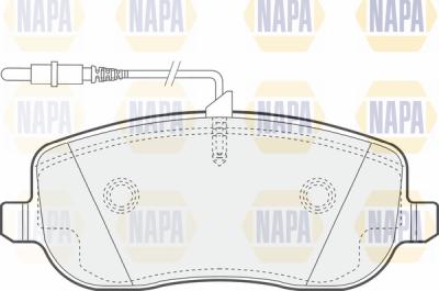 NAPA PBP7021 - Тормозные колодки, дисковые, комплект autospares.lv