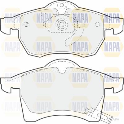 NAPA PBP7072 - Тормозные колодки, дисковые, комплект autospares.lv