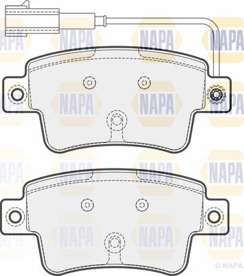 NAPA PBP7193 - Тормозные колодки, дисковые, комплект autospares.lv