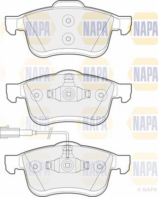 NAPA PBP7192 - Тормозные колодки, дисковые, комплект autospares.lv