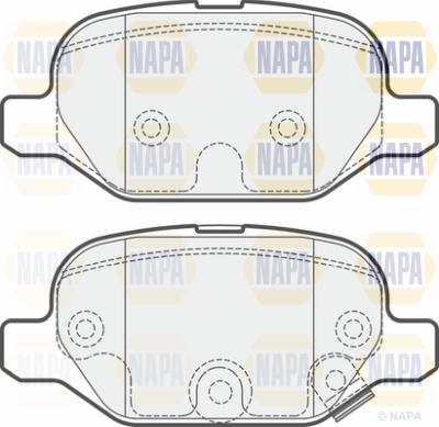 NAPA PBP7197 - Тормозные колодки, дисковые, комплект autospares.lv