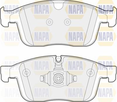 NAPA PBP7146 - Тормозные колодки, дисковые, комплект autospares.lv