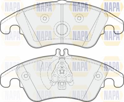 NAPA PBP7168 - Тормозные колодки, дисковые, комплект autospares.lv