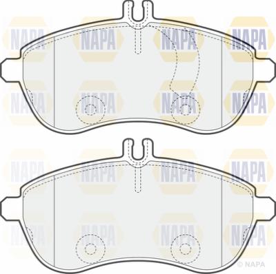 NAPA PBP7167 - Тормозные колодки, дисковые, комплект autospares.lv