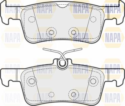 NAPA PBP7101 - Тормозные колодки, дисковые, комплект autospares.lv