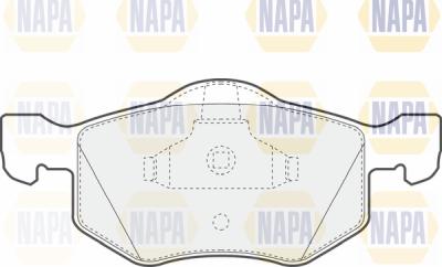 NAPA PBP7102 - Тормозные колодки, дисковые, комплект autospares.lv