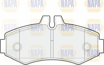 NAPA PBP7115 - Тормозные колодки, дисковые, комплект autospares.lv