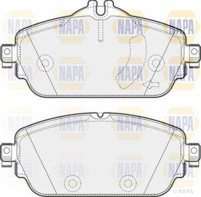 NAPA PBP7110 - Тормозные колодки, дисковые, комплект autospares.lv