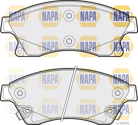 NAPA PBP7131 - Тормозные колодки, дисковые, комплект autospares.lv