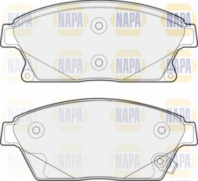 NAPA PBP7129 - Тормозные колодки, дисковые, комплект autospares.lv