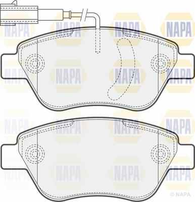 NAPA PBP7176 - Тормозные колодки, дисковые, комплект autospares.lv