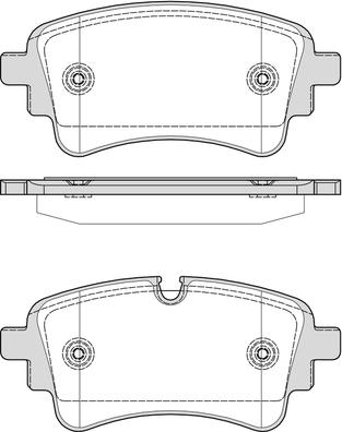 NAPA PBP7848 - Тормозные колодки, дисковые, комплект autospares.lv