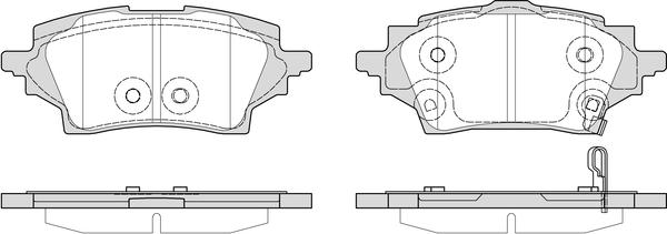 NAPA PBP7803 - Тормозные колодки, дисковые, комплект autospares.lv