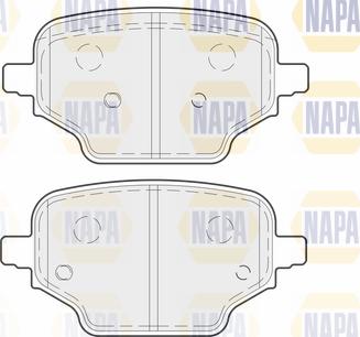 NAPA PBP7816 - Тормозные колодки, дисковые, комплект autospares.lv