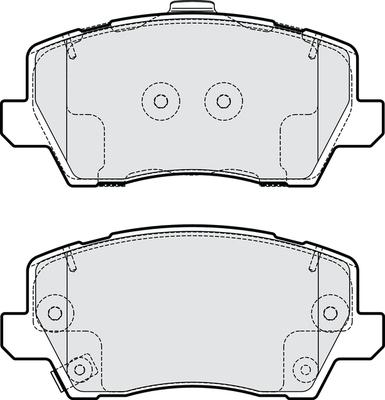 NAPA PBP7834 - Тормозные колодки, дисковые, комплект autospares.lv