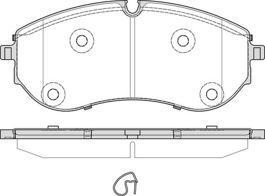 NAPA PBP7831 - Тормозные колодки, дисковые, комплект autospares.lv