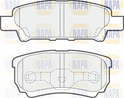 NAPA PBP7391 - Тормозные колодки, дисковые, комплект autospares.lv