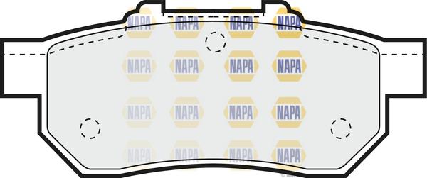 NAPA PBP7393 - Тормозные колодки, дисковые, комплект autospares.lv