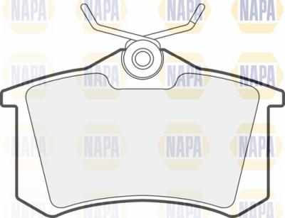 NAPA PBP7397 - Тормозные колодки, дисковые, комплект autospares.lv