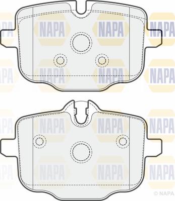 NAPA PBP7349 - Тормозные колодки, дисковые, комплект autospares.lv