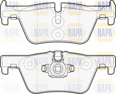 NAPA PBP7340 - Тормозные колодки, дисковые, комплект autospares.lv